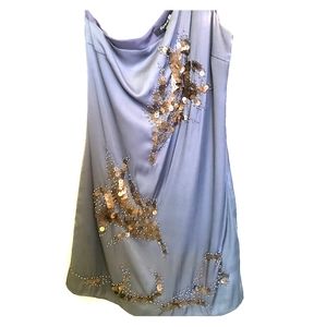 F21 Silver Silk dress